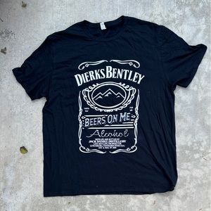 Dierks Bentley Beers On Me Concert Tour Tshirt  -Size XL  old no 7 band Tee